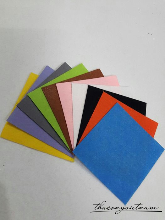 Vải nỉ bộ 10 tấm 10x10cm
